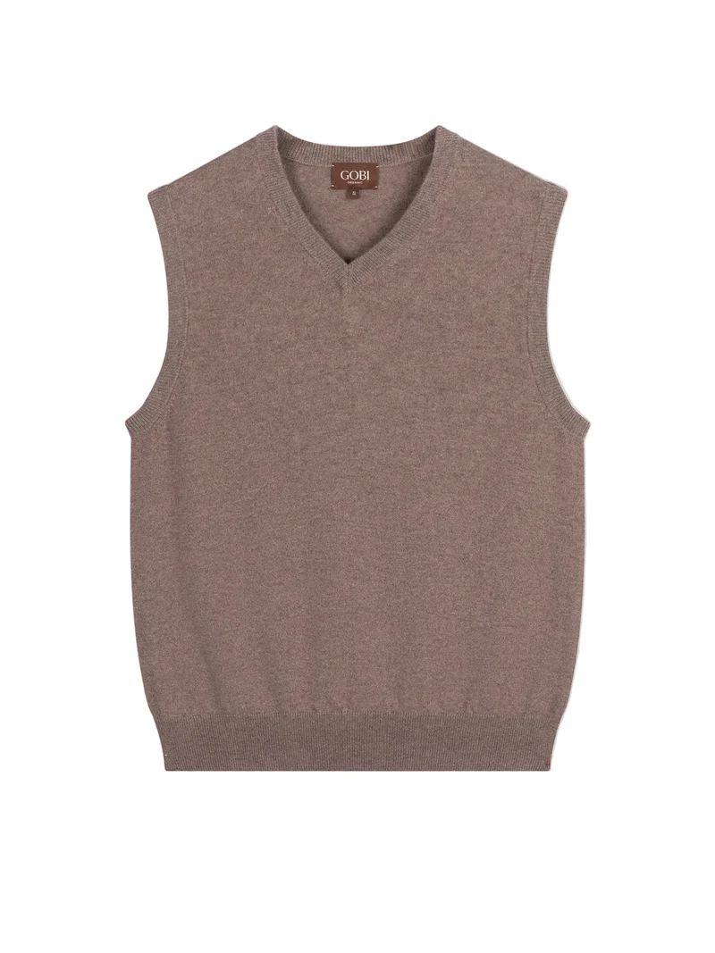Timeless Organic V-Neck Cashmere Vest