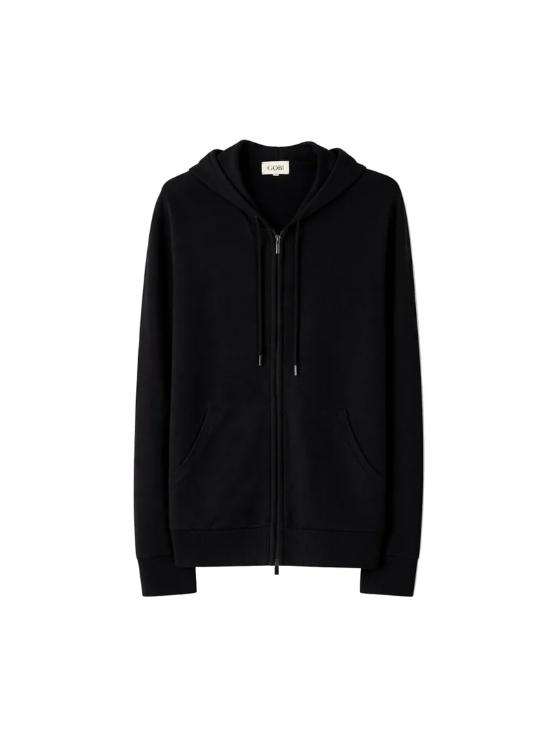 Men's Zip-Up Cashmere Hoodie