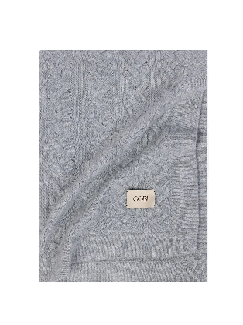 Cable Knit Cashmere Blanket