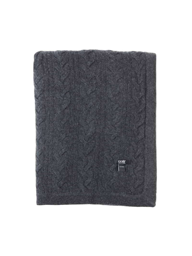 Cable Knit Cashmere Blanket