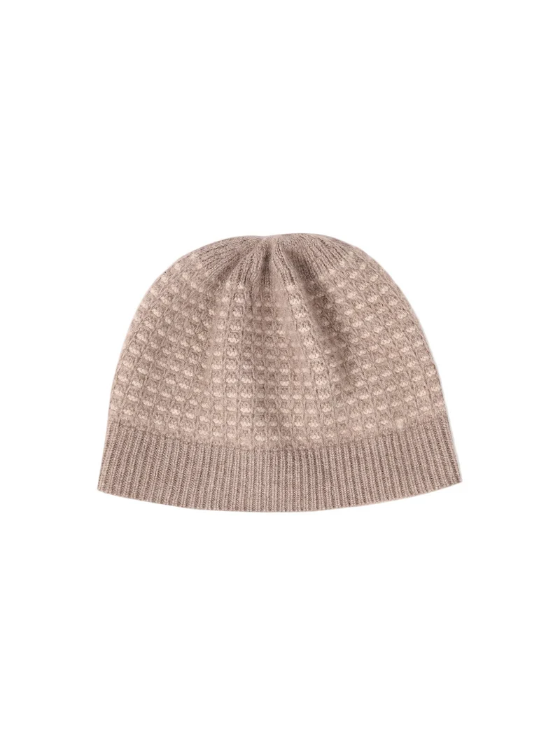 Waffle Knit Cashmere Hat