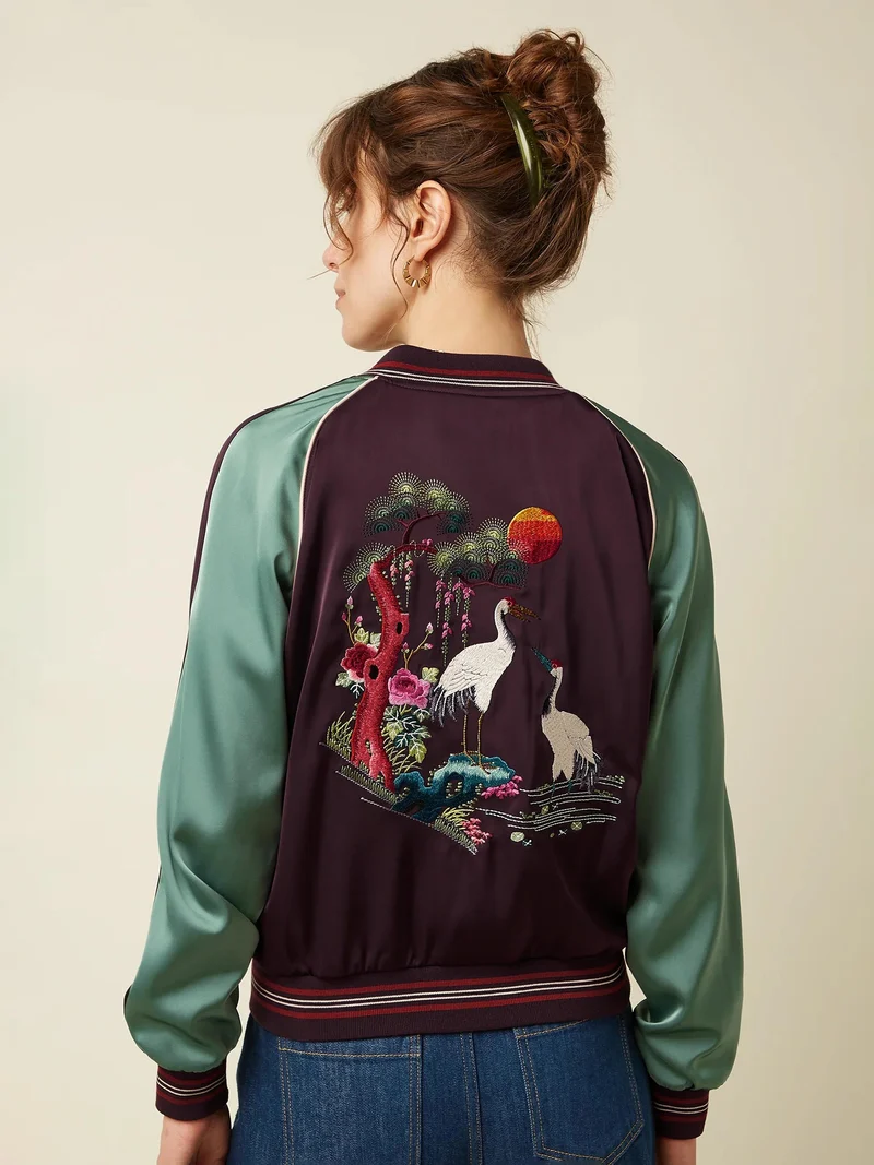 Reversible bomber jacket dusk