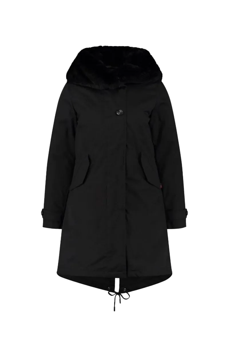 WOOLRICH JAS LITERARY REX PARKA ZWART