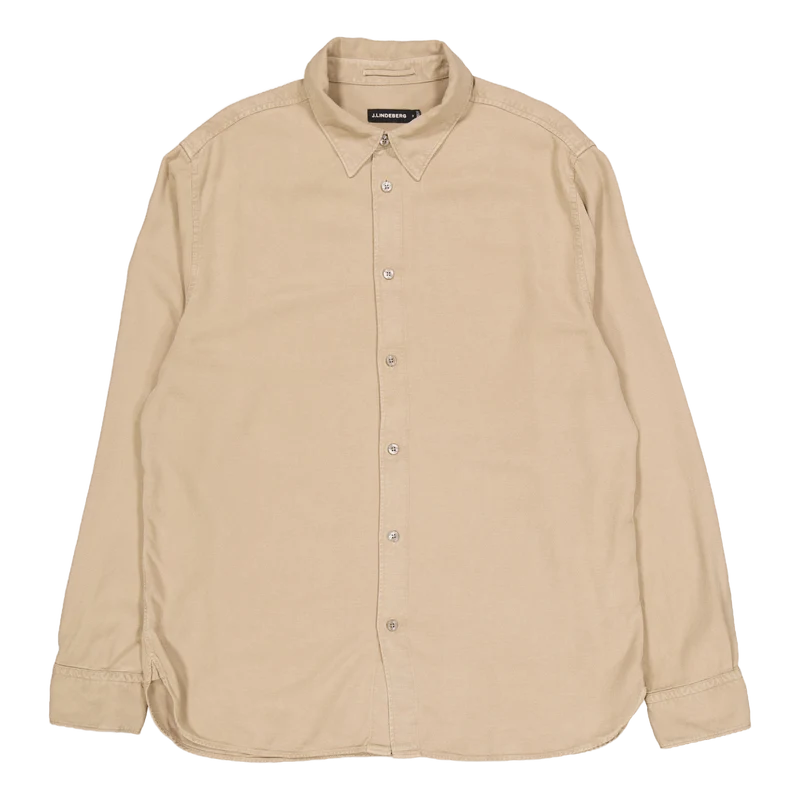 Reg Ls Struct Gmd Tencel Shirt Batique Khaki