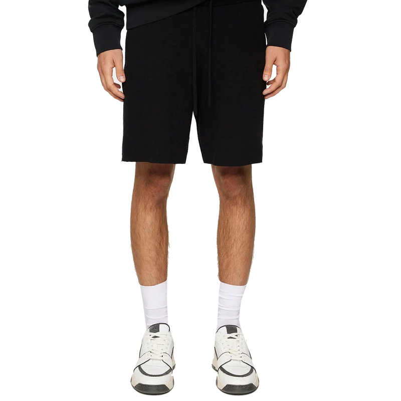Simon Knitted Boucle Shorts Black