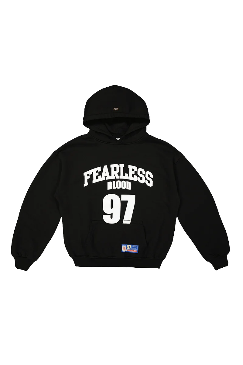 Fearless Blood SWEATER SAVAGE HOODY ZWART