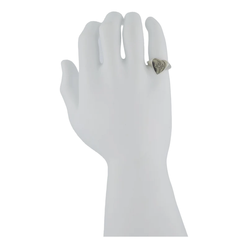Icon Heart Ring Silver
