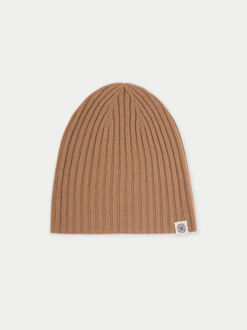 Cashmere Rib Knit Hat