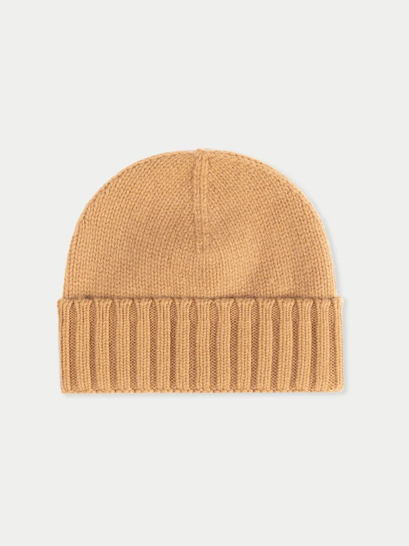 Cashmere Rib Knit Hat /Unisex/