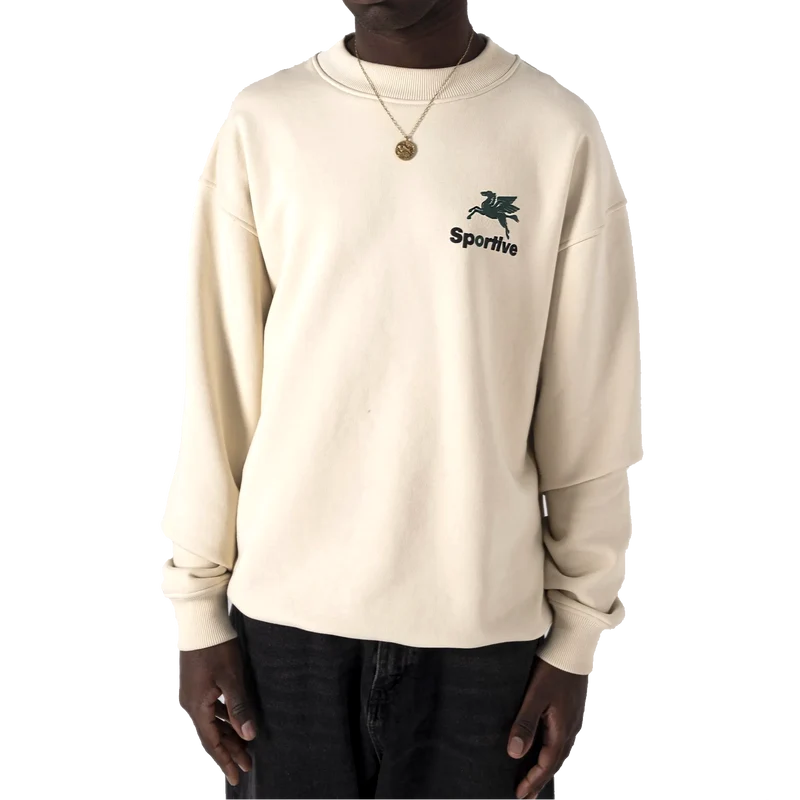 550gms Premium Hummus Crewneck Ecru