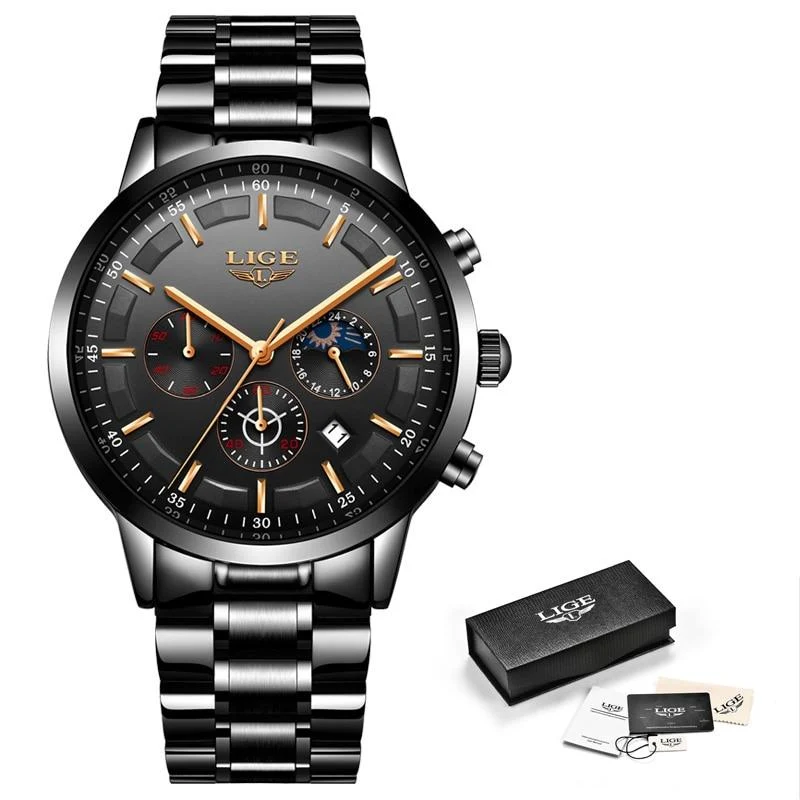 Military Black Horloge | Stijlvol en Duurzaam Herenhorloge