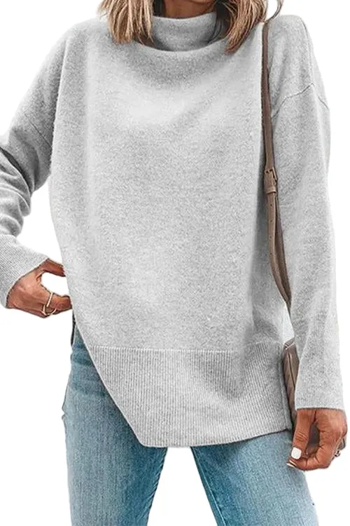 Dames Coltrui met Zijsplit en Lange Mouwen, Modern en Comfortabel