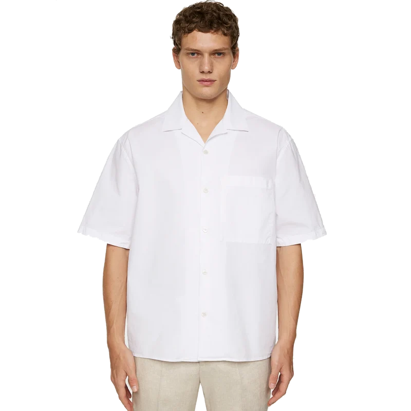 Ellis White Cotton Shirt White