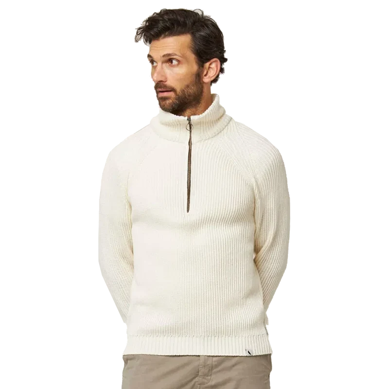 Felix Quarter Zip Jumper White