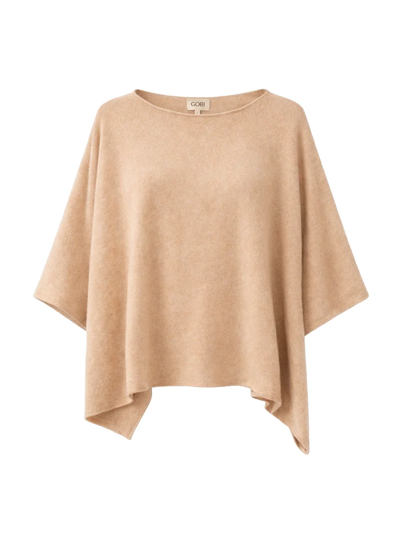 Natural Color Timeless Knitted Poncho