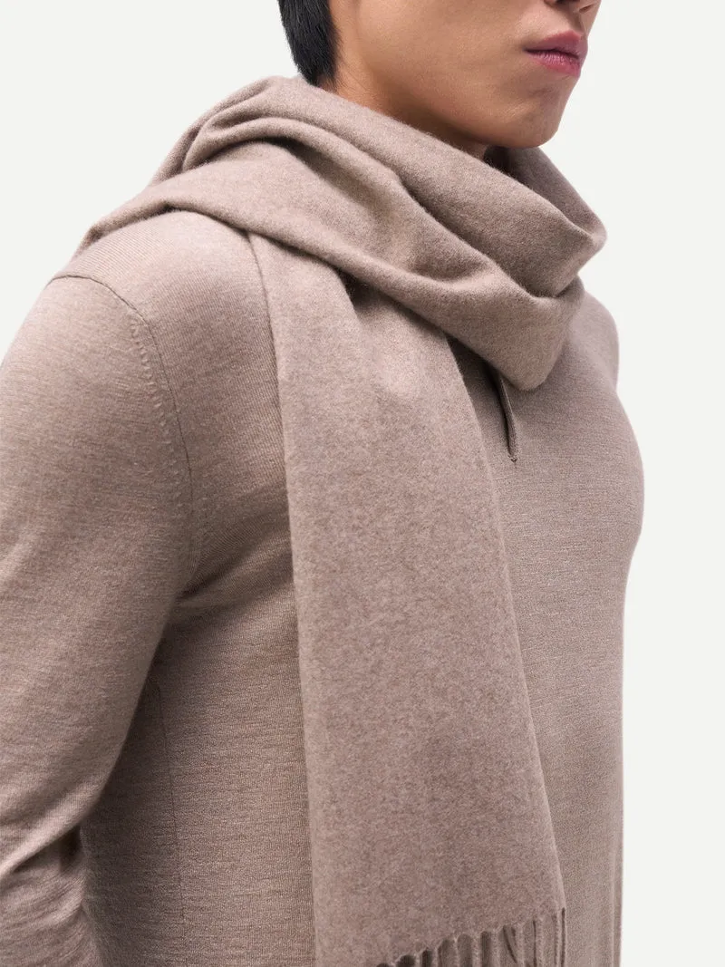 Natural Color Cashmere Woven Scarf