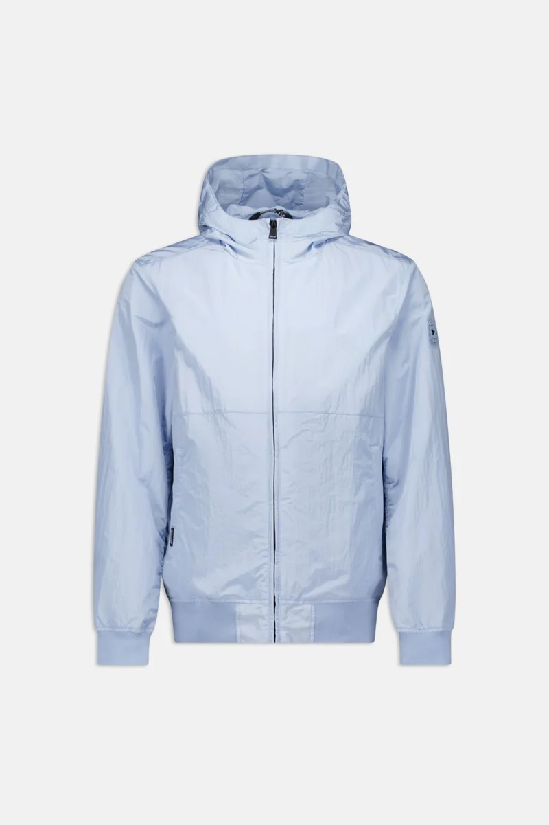 AIRFORCE JAS WAXED CRINCLE JACKET L-BLAUW