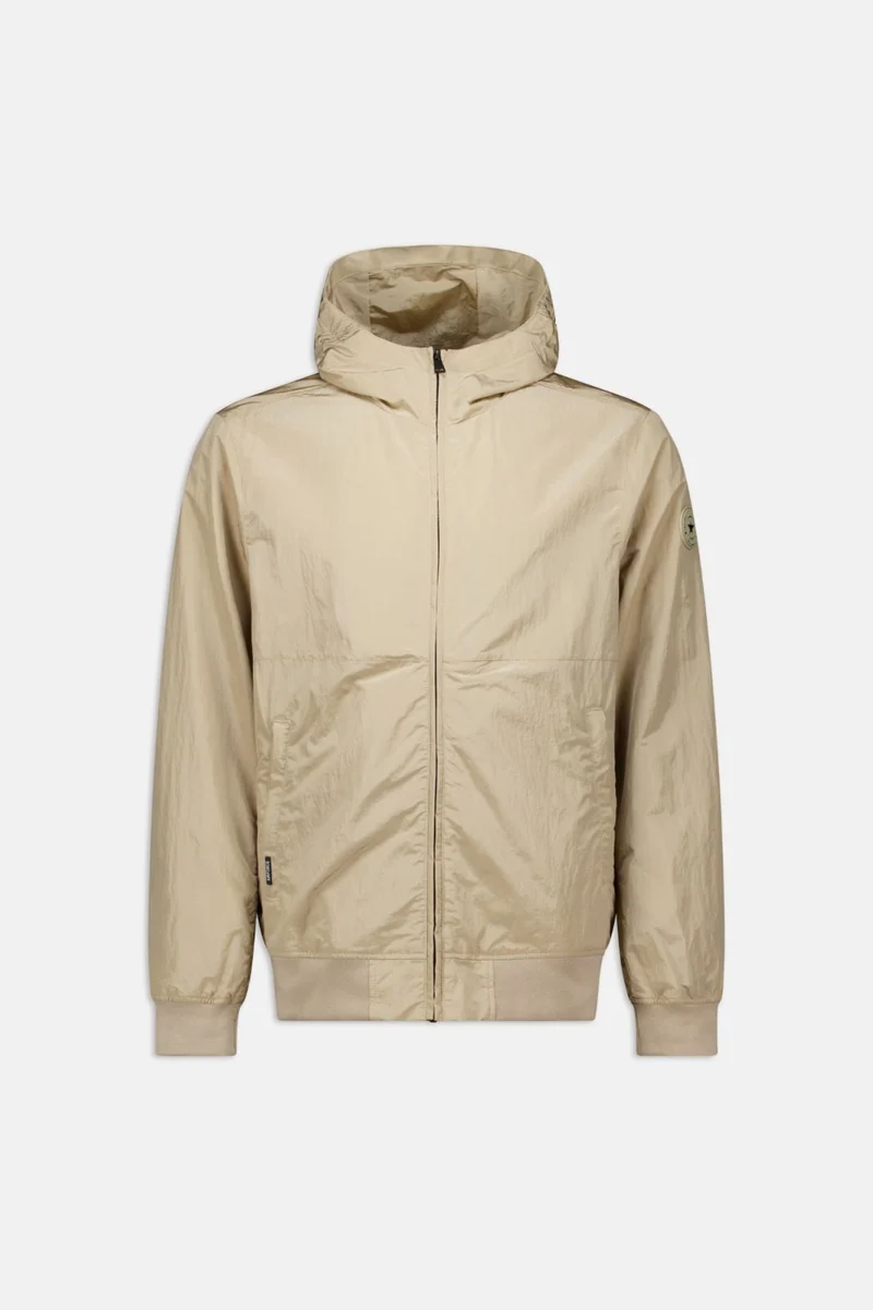 AIRFORCE JAS WAXED CRINCLE JACKET BEIGE