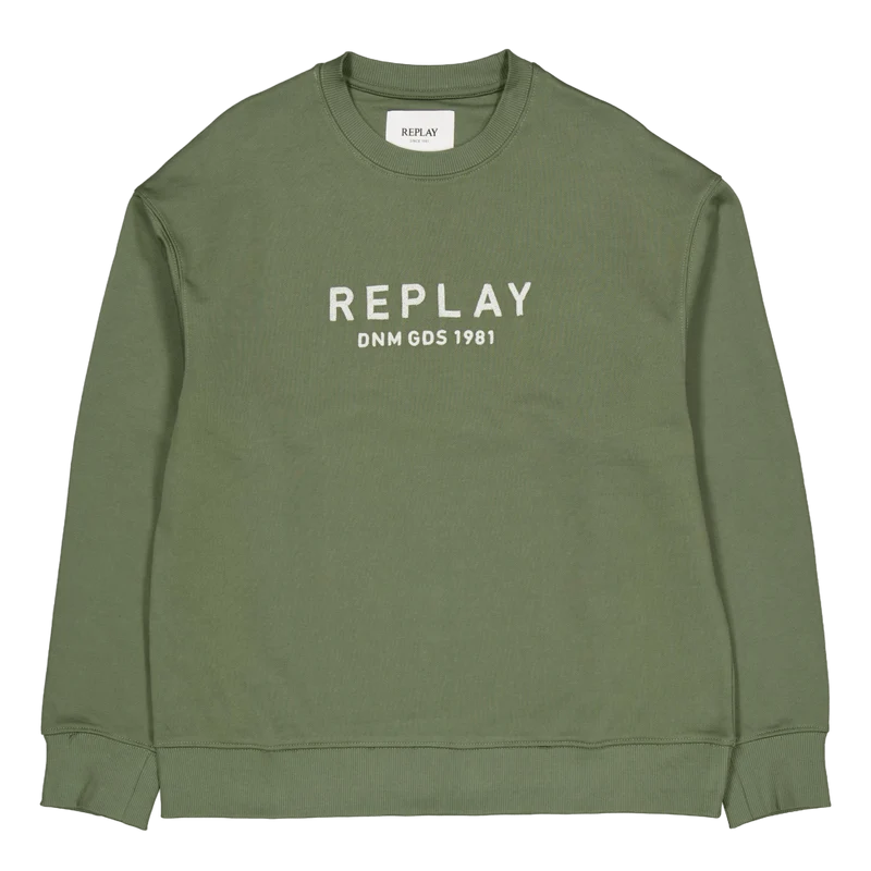 Embroided Logo Sweatshirt Military