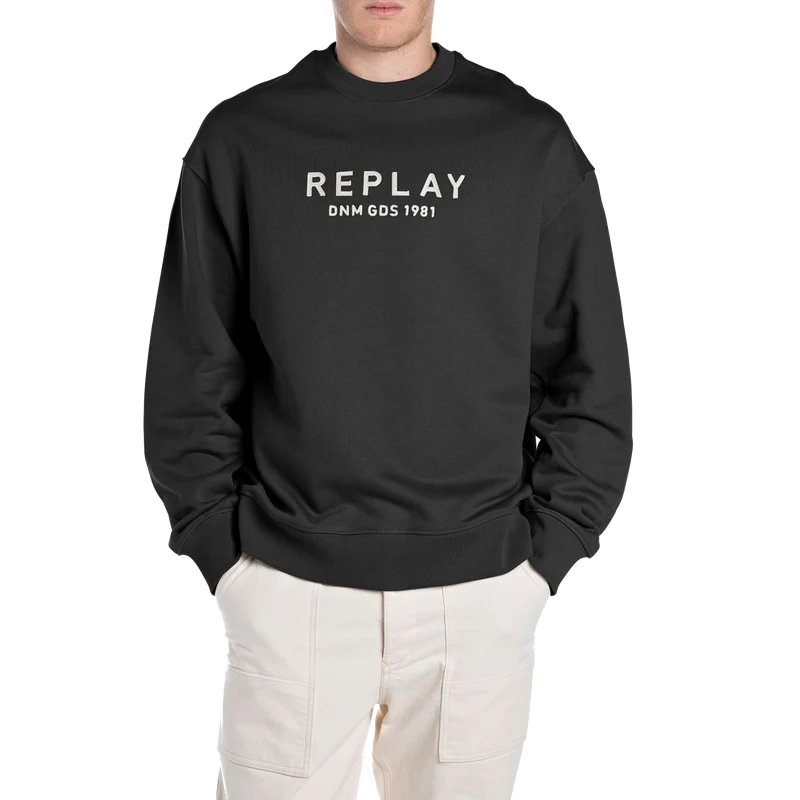 Embroided Logo Sweatshirt Black