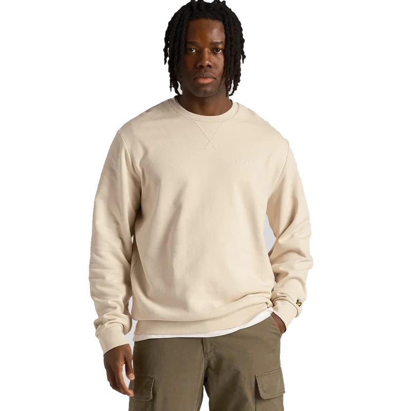 Loopback Embroidered Crew Neck W870 Cove