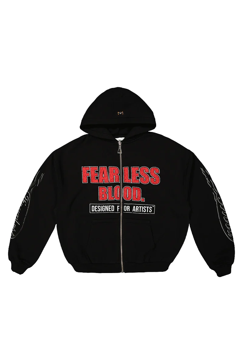 Fearless Blood JOGGING TOP BIEBS VEST ZWART