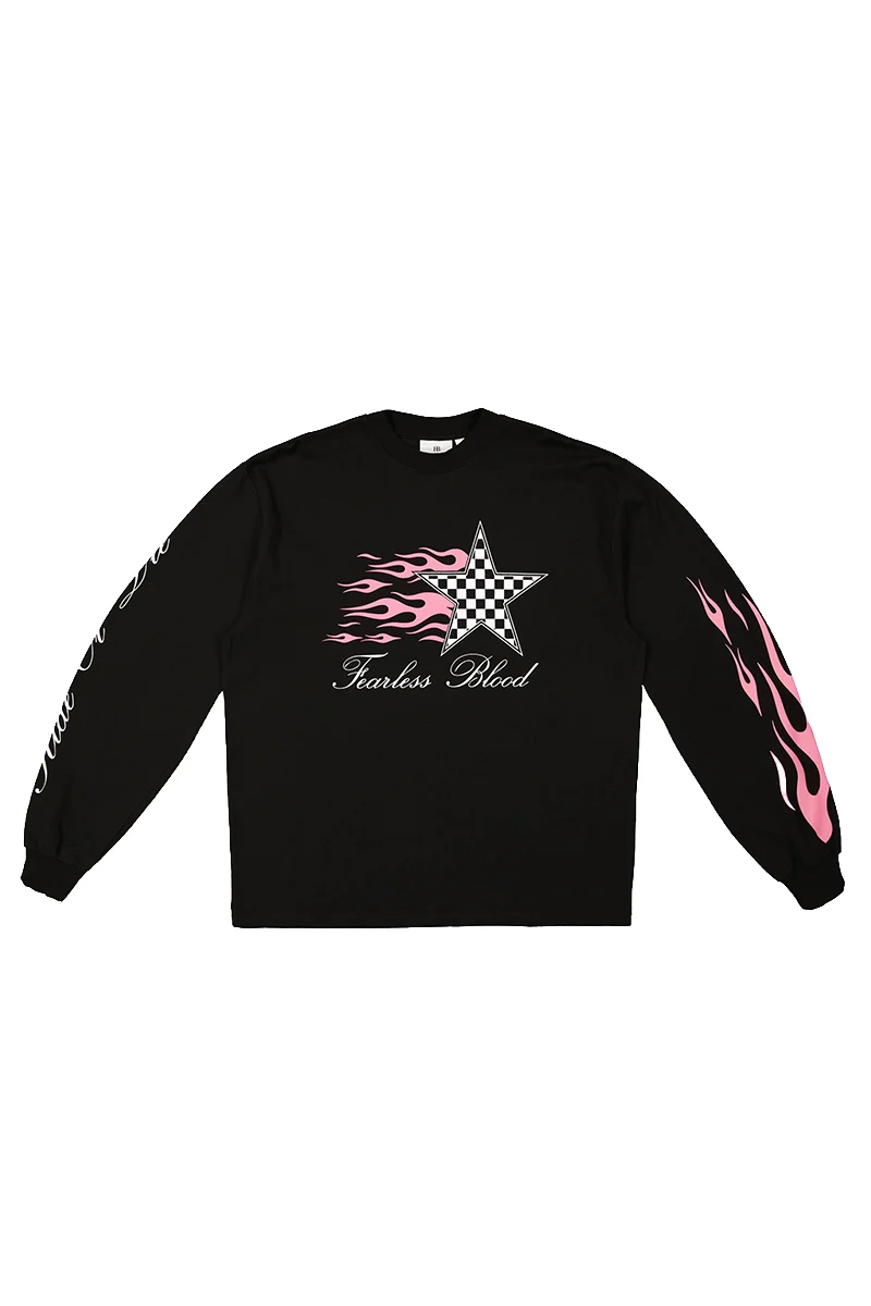 Fearless Blood SWEATER GINO ZWART