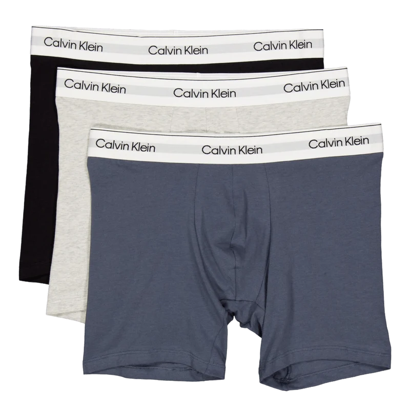 Boxer Brief 3pk Pt3 Black, Light Grey Heath, T
