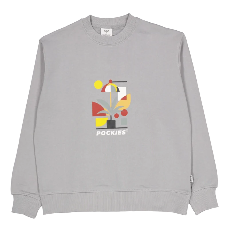Plantlamp Crewneck Grey Grey