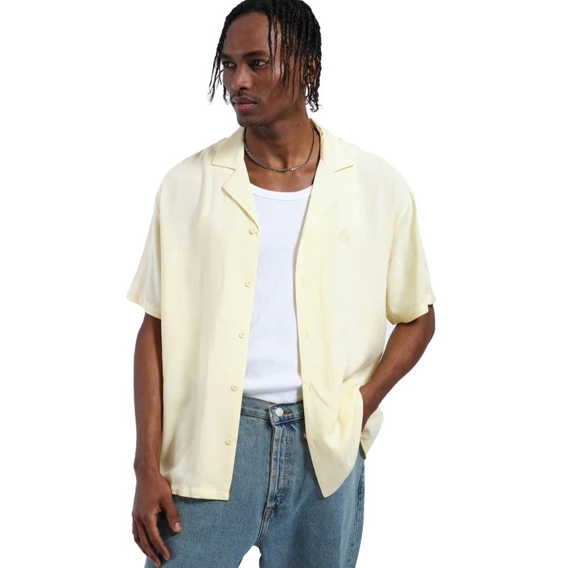 Madi Shirt Ba4 Light Yellow Embroidery