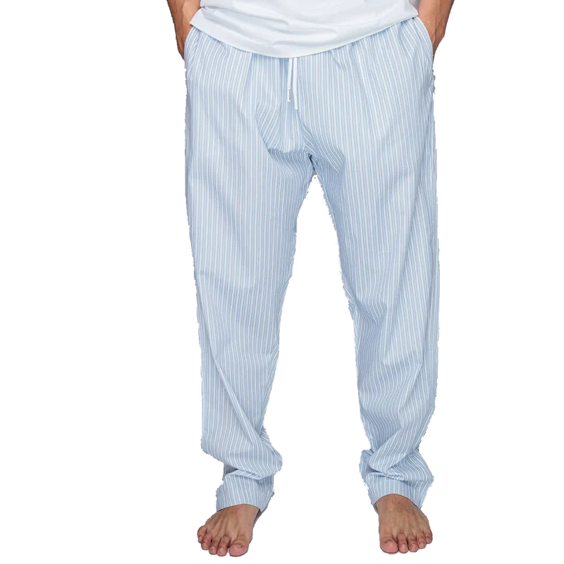 Ice Blue Striped Pyjama Pants Blue