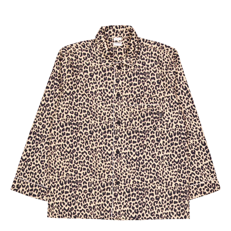 Leopard Pyjama Shirt 250 Beige