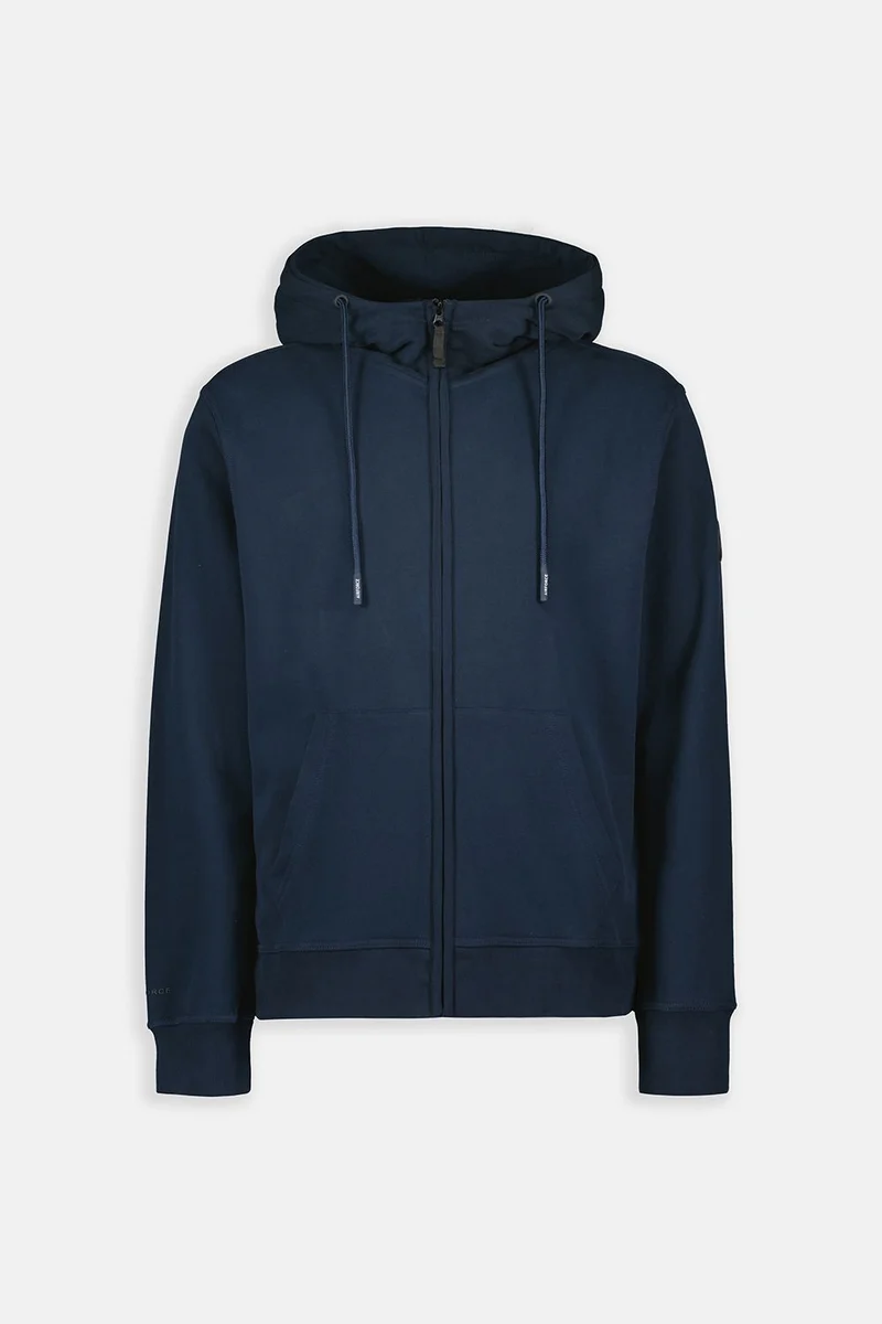 AIRFORCE JOGGING TOP BASIC HOODED ZIP VEST D-BLAUW