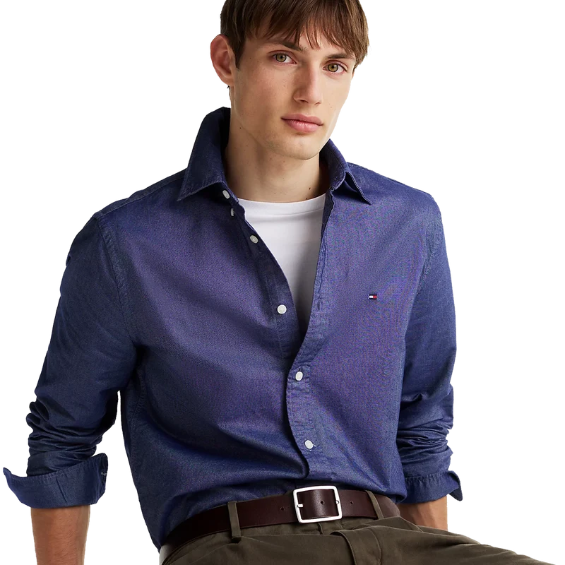 Solid Heritage Oxford Rf Shirt Blue