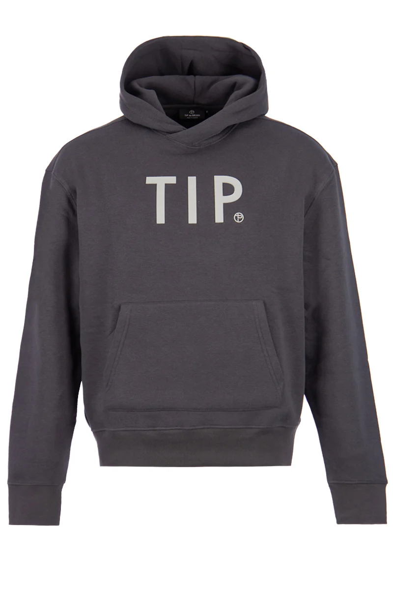 TIP DE BRUIN SWEATER TIP HOODIE TIP GRIJS