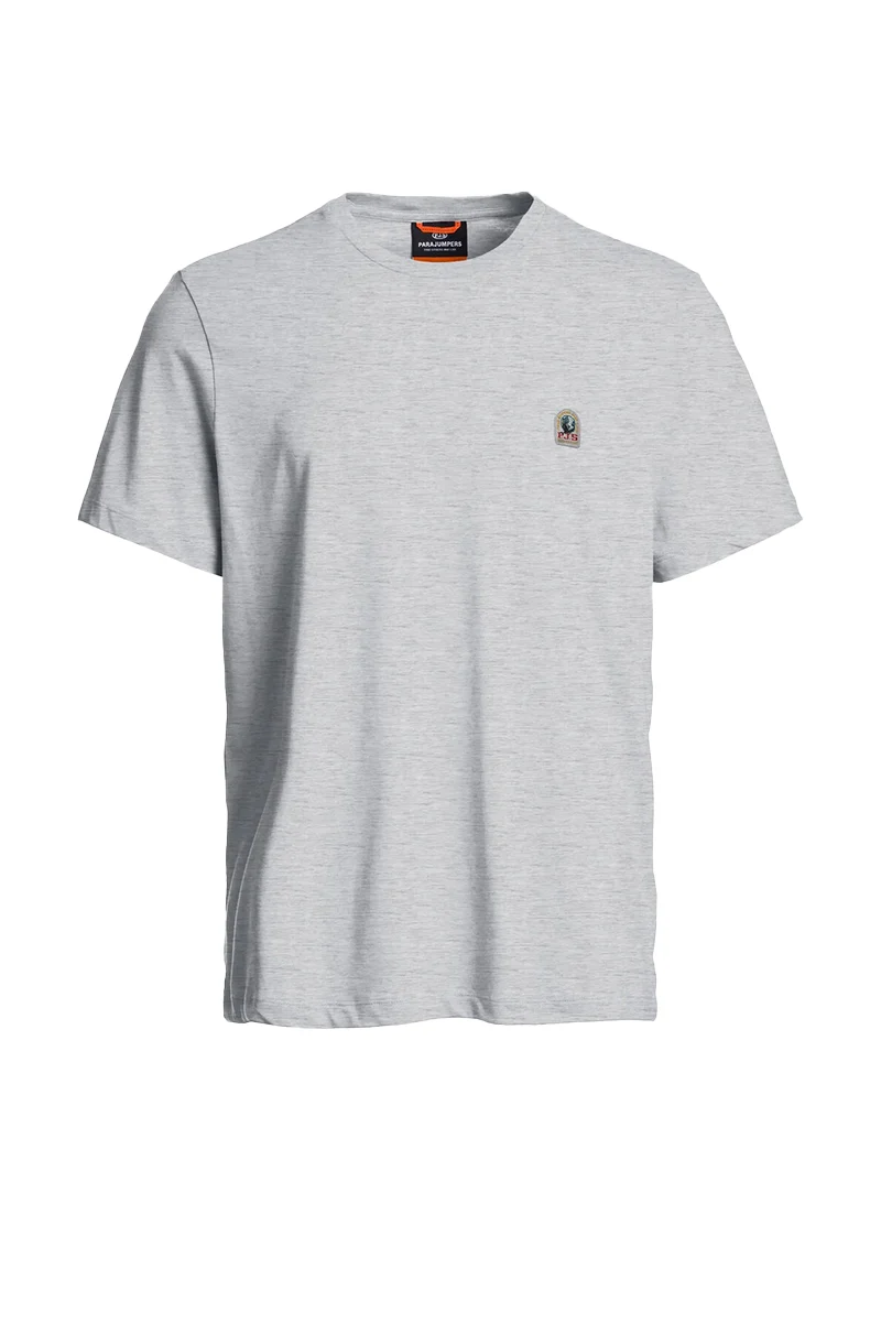 PARAJUMPERS T-SHIRT PATCH TEE-M L-GRIJS