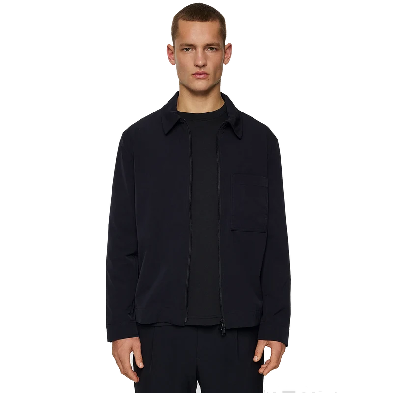 Jake Zipped Overshirt Jl Navy