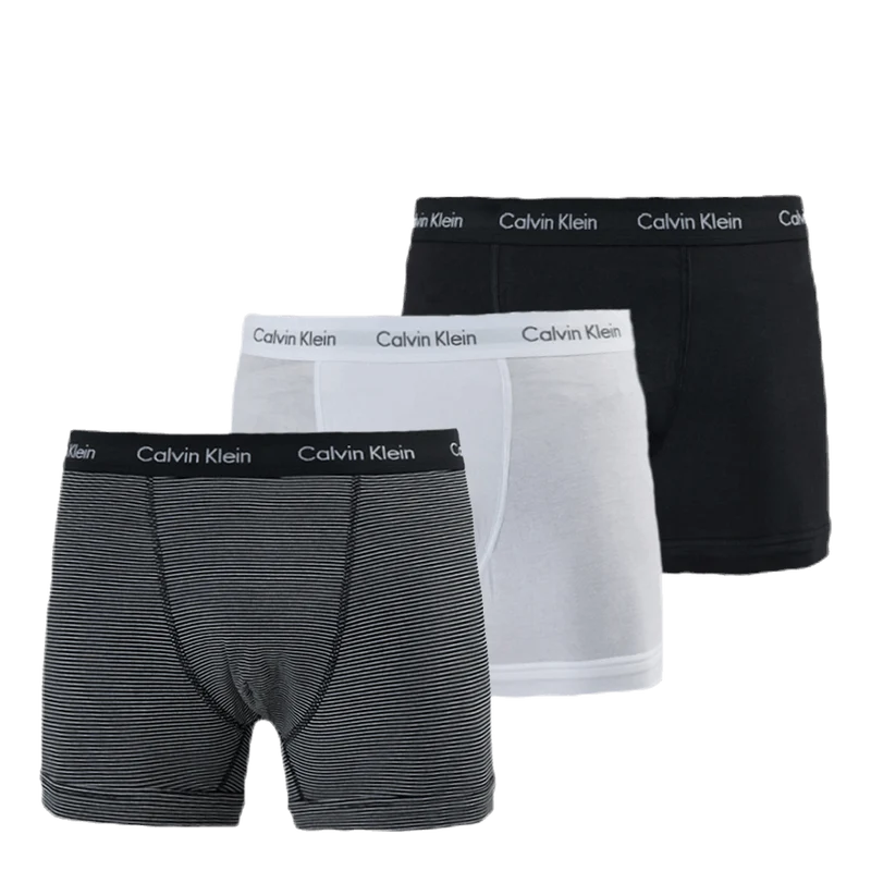 Cotton Stretch Trunk 3Pk White