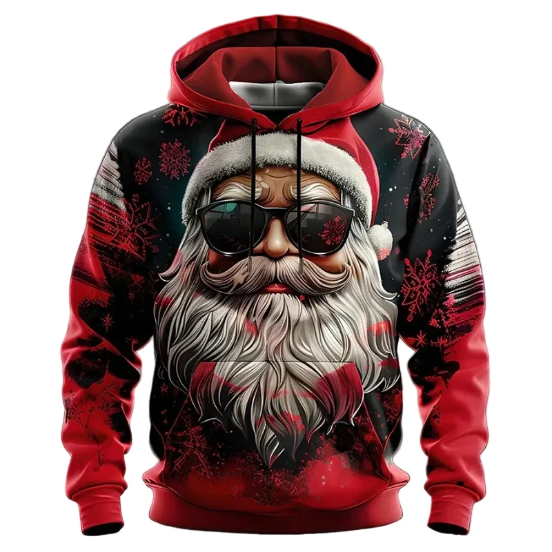 Heren Hoodie met Speels Rendier Design