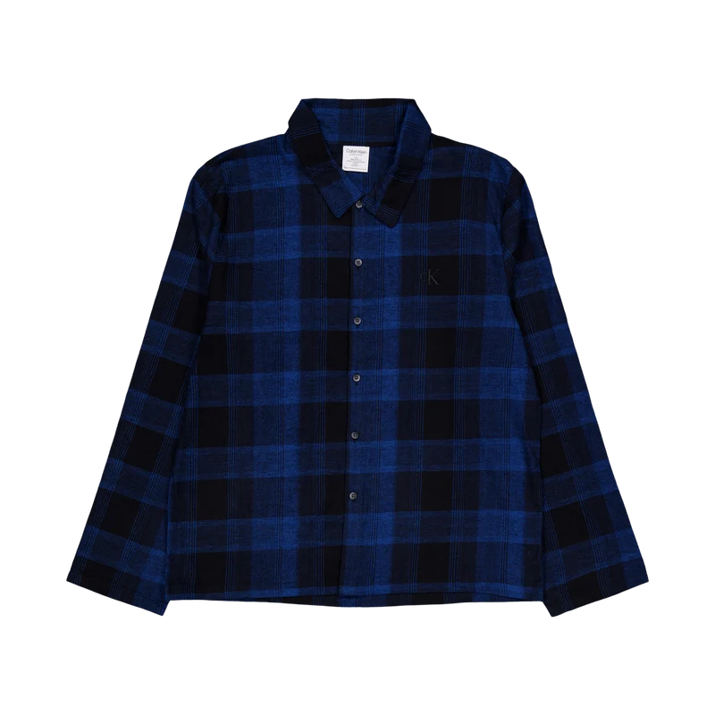Pure Flannel L/s Button Down Black