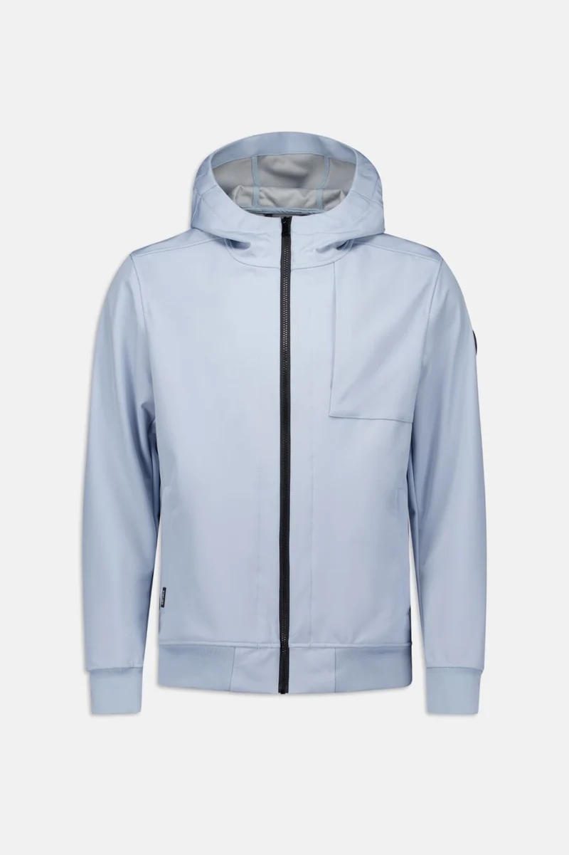 AIRFORCE JAS SOFTSHELL JACKET CHESTPOCKET L-BLAUW