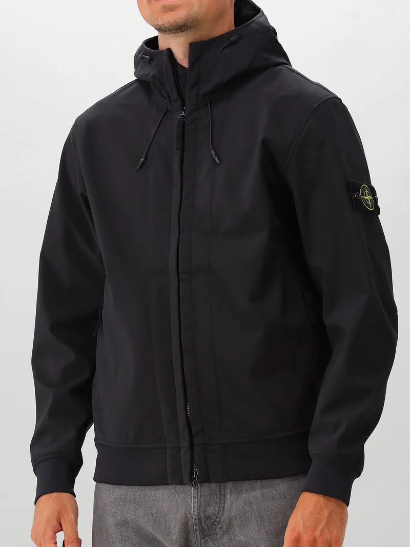 Stone Island Softshell Jas Zwart