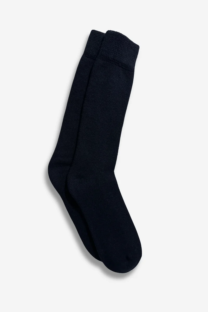 FUZZY BLUE SOCKS - ALPACA