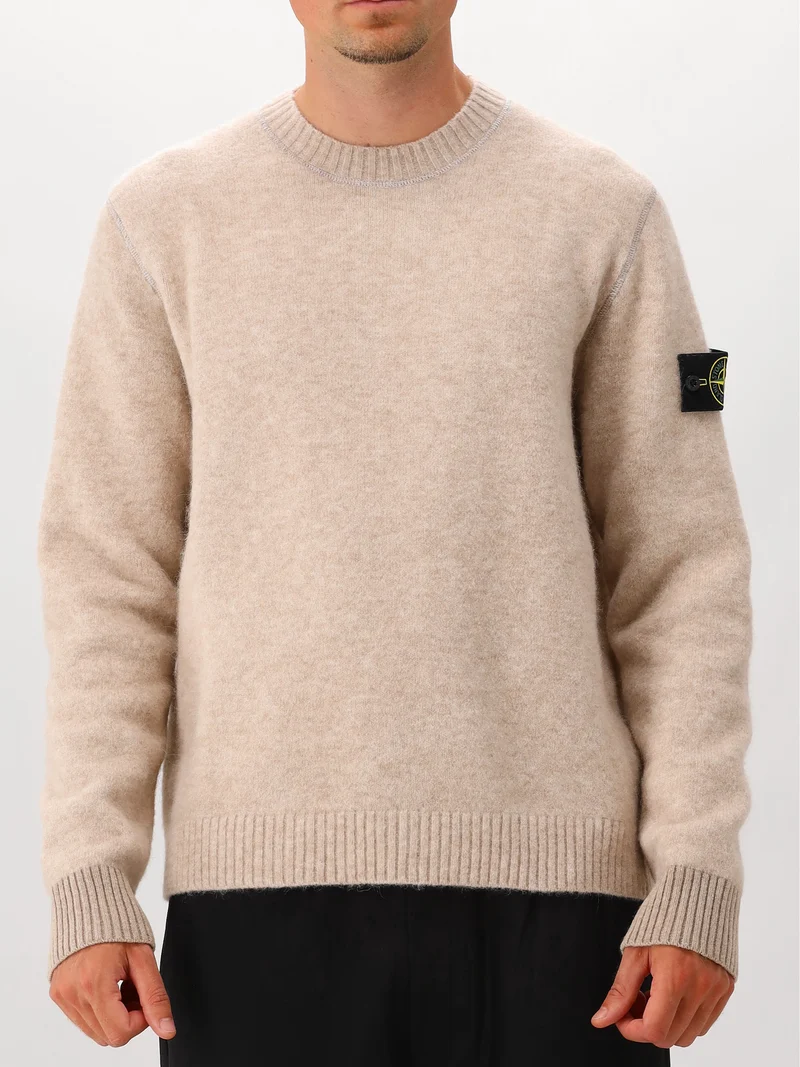 Stone Island Gebreide Trui Beige