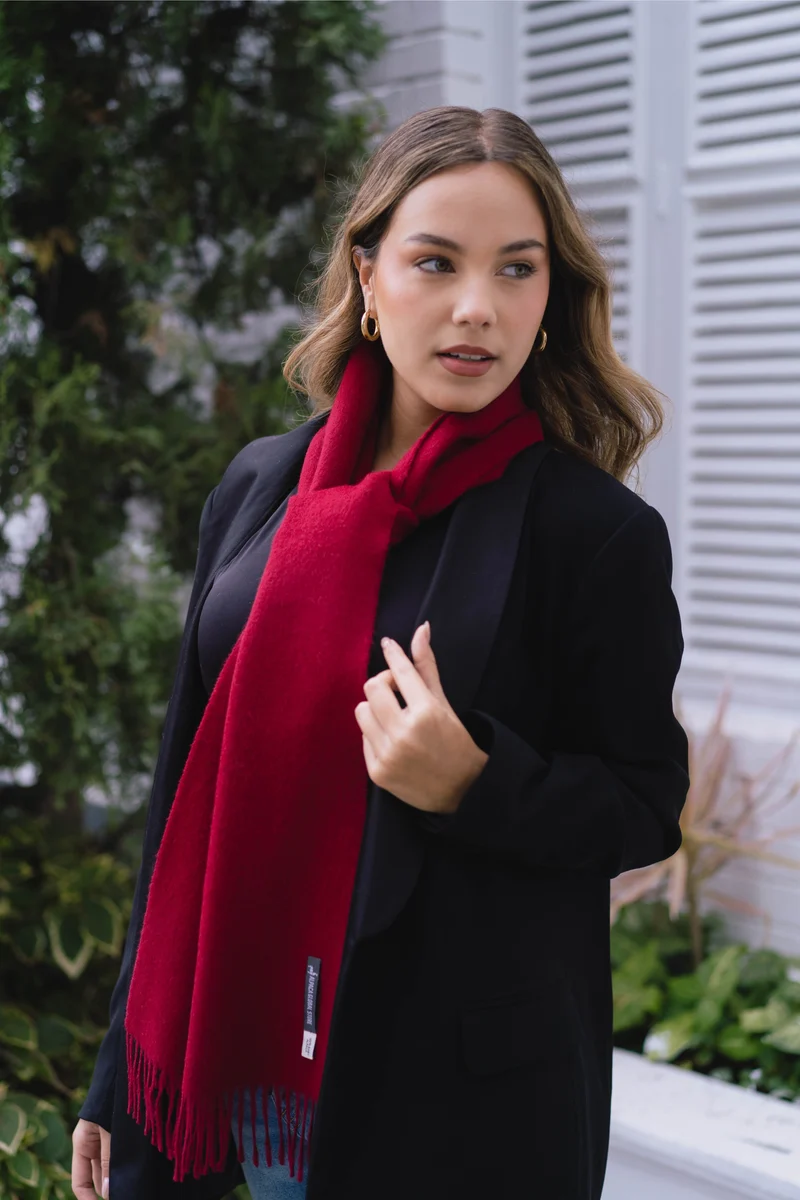 SCARF WINE - 100% BABY ALPACA