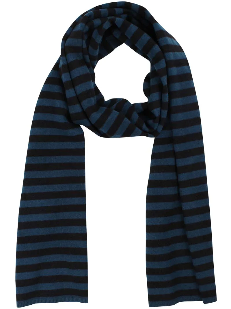 Danefea Danebundle Merino Wool Scarf Black/ Dark Slate