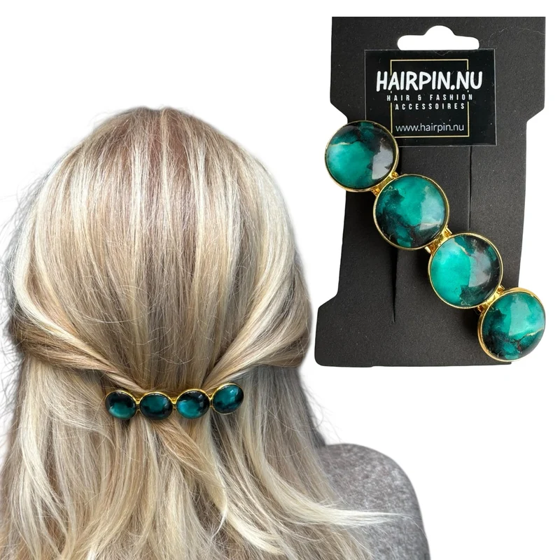 Haarspeld Color Hairclip XL – Groen Goud XL-0104.26