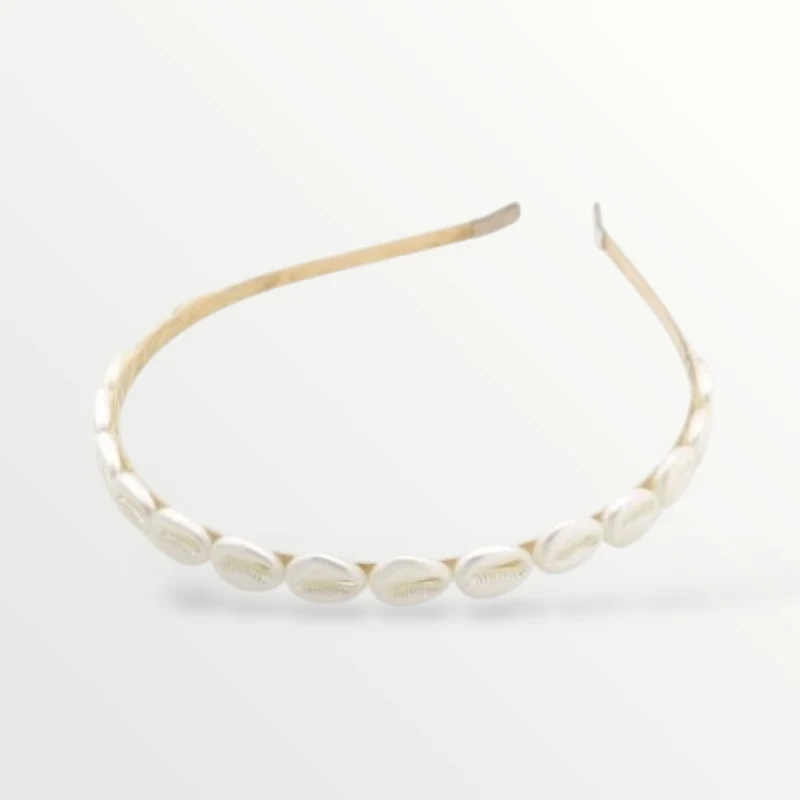 Diadeem witte schelpen