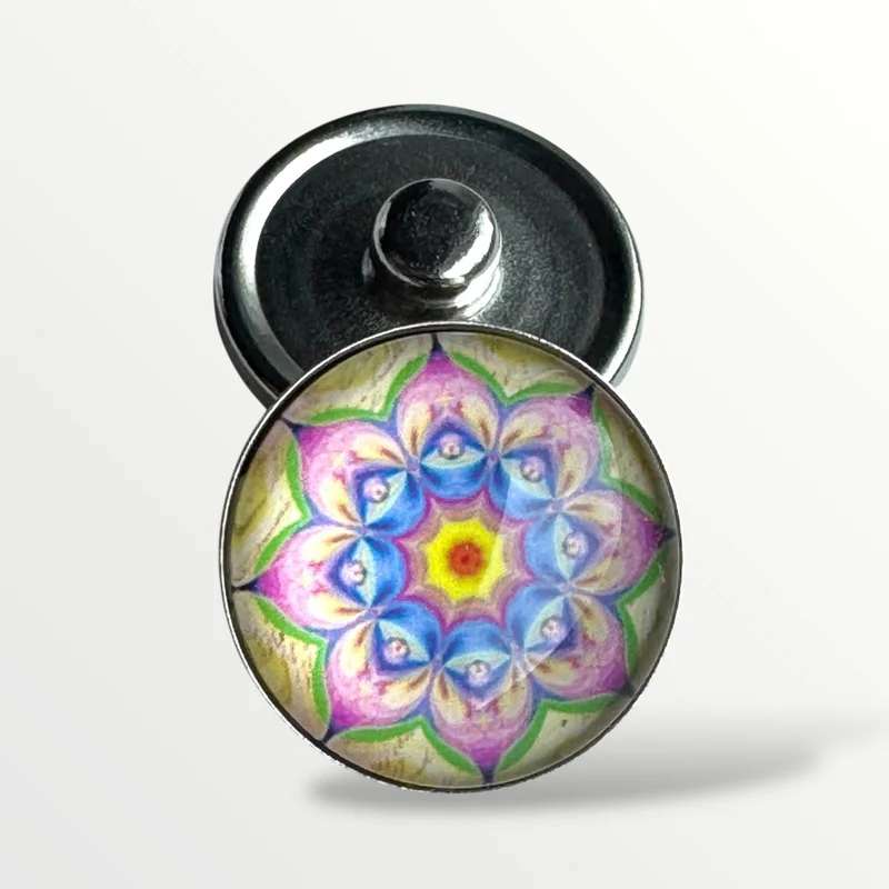 Metal Hairpin click / chunk button 066
