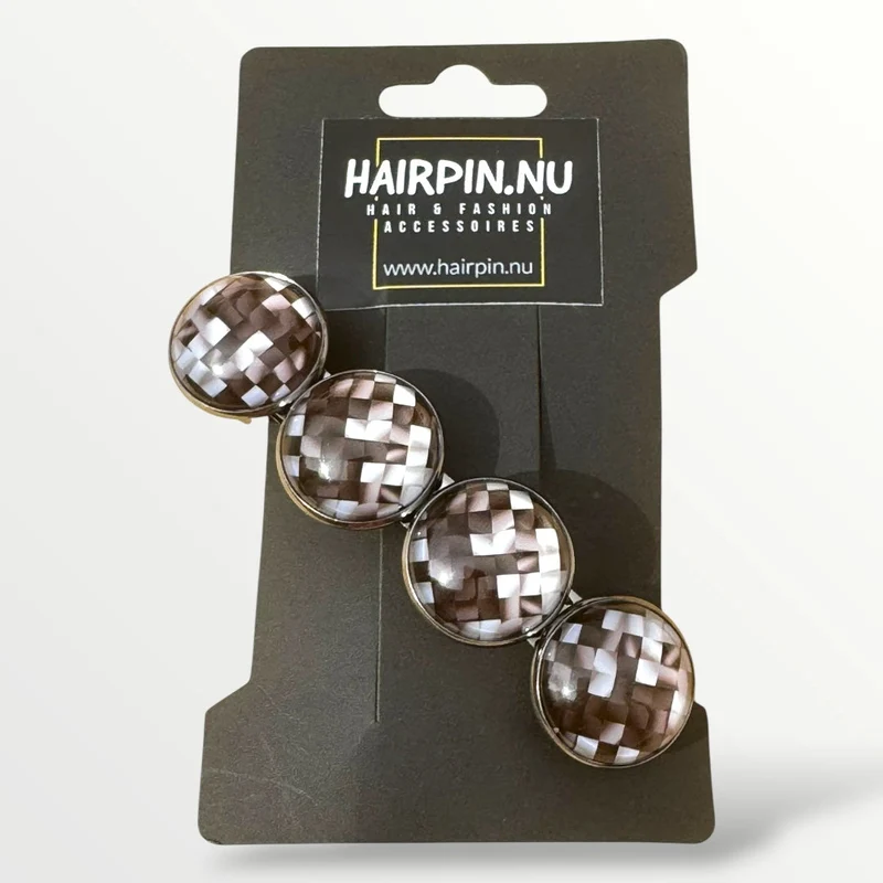 Haarspeld Color Hairclip grijs bruin XL-091.25